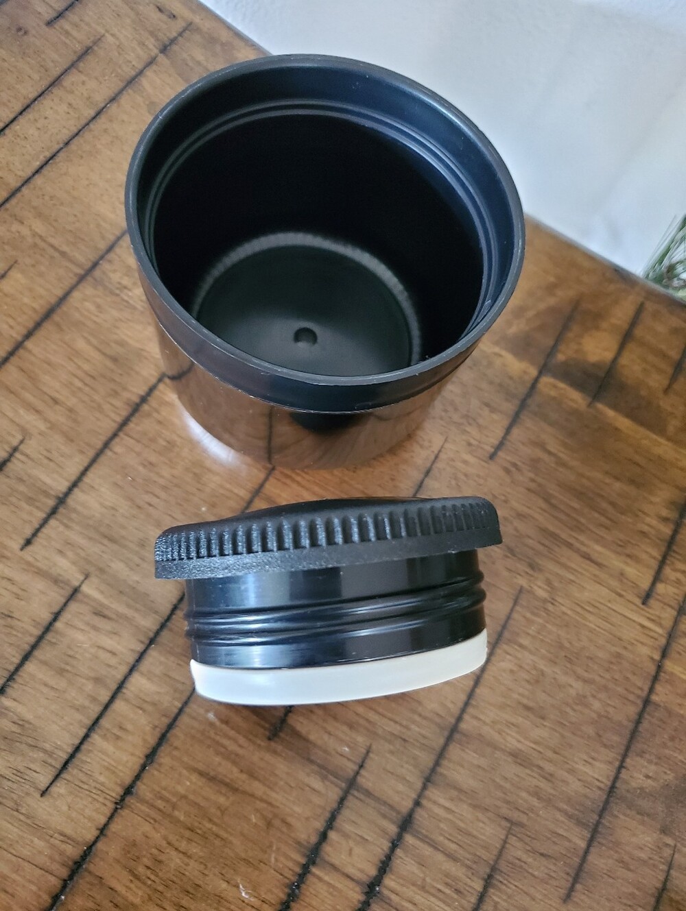 Aladdin Stanley A-1350B USA 24oz Wide Mouth Black Thermos Vintage - Picture 7 of 15